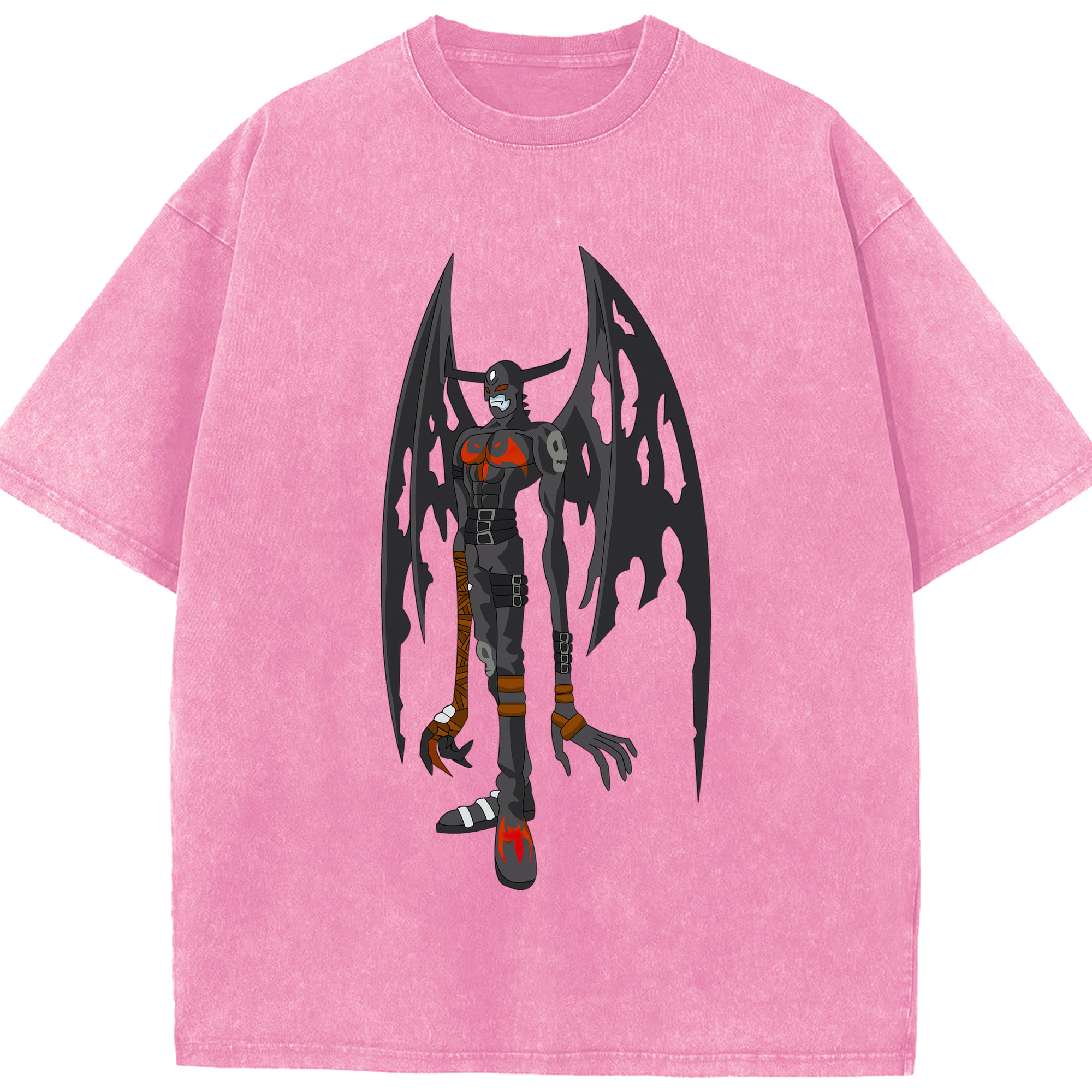 （画像用） Digimon デジタルモンスター/デジモン 綿100% ヴィンテージ風 半袖Tシャツ（フロントプリント）